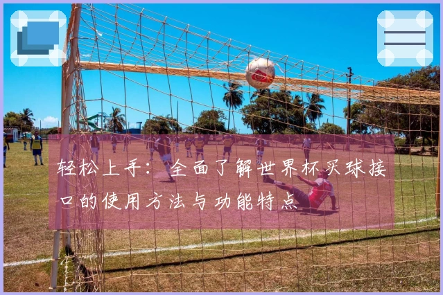 轻松上手:全面了解世界杯买球接口的使用方法与功能特点